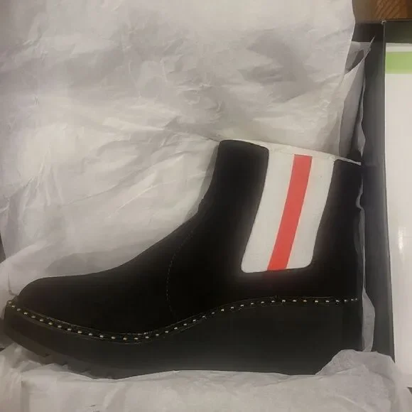 CECELIA NEW YORK Gemma Suede Boots in Black Suede Size 8.5 - Picture 5 of 8